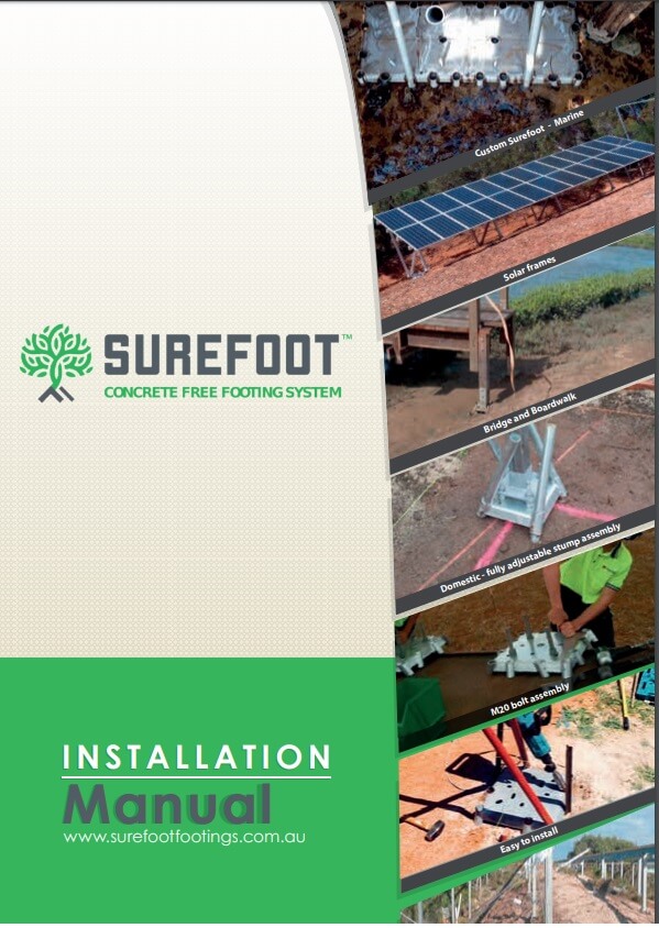 surefoot footing installationi